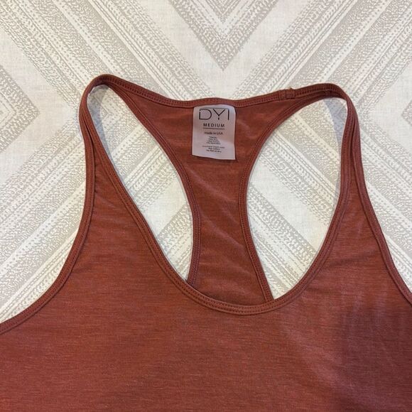 DYI Women's Rust Racerback Angled Tank Top - Multiple Sizes - Picture 2 of 6